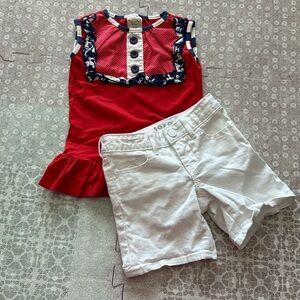 Persnickety/Gap outfit - red/white/blue - size 5